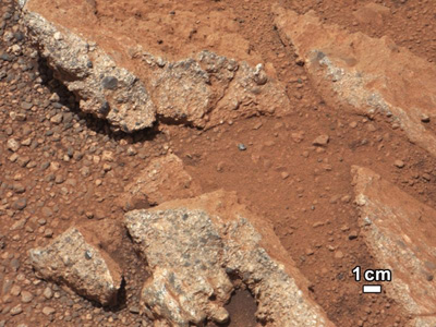 Curiosity обнаружил на Марсе речную гальку
